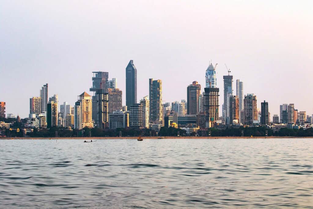 Mumbai’s skyline showcasing modern architecture.