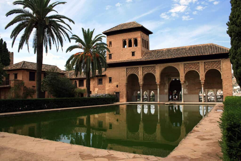 The Alhambra Palace in Granada, Spain.