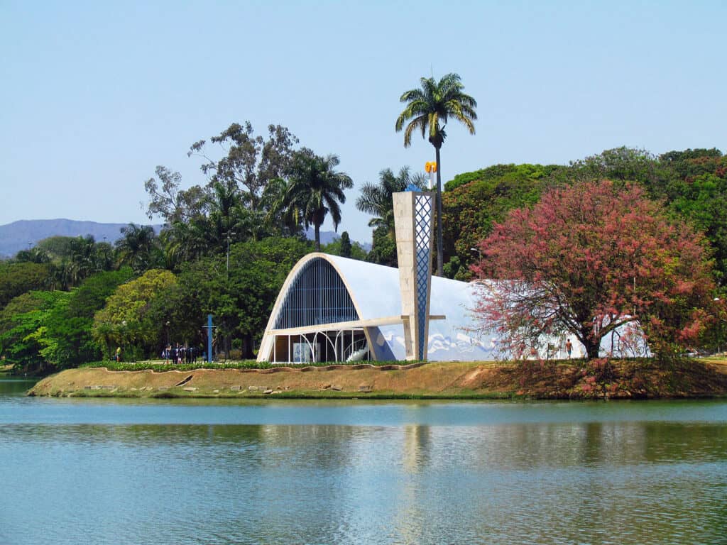 Church of Saint Francis of Assisi, designed by Oscar Niemeyer