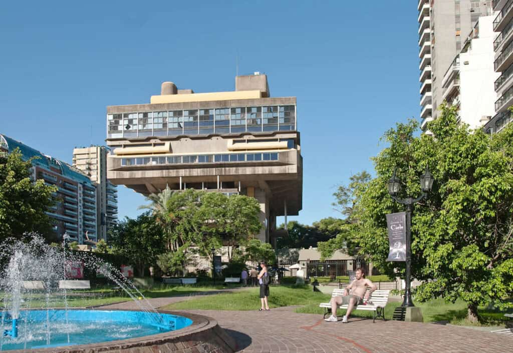 National Library of Argentina, modernist building in Buenos Aires