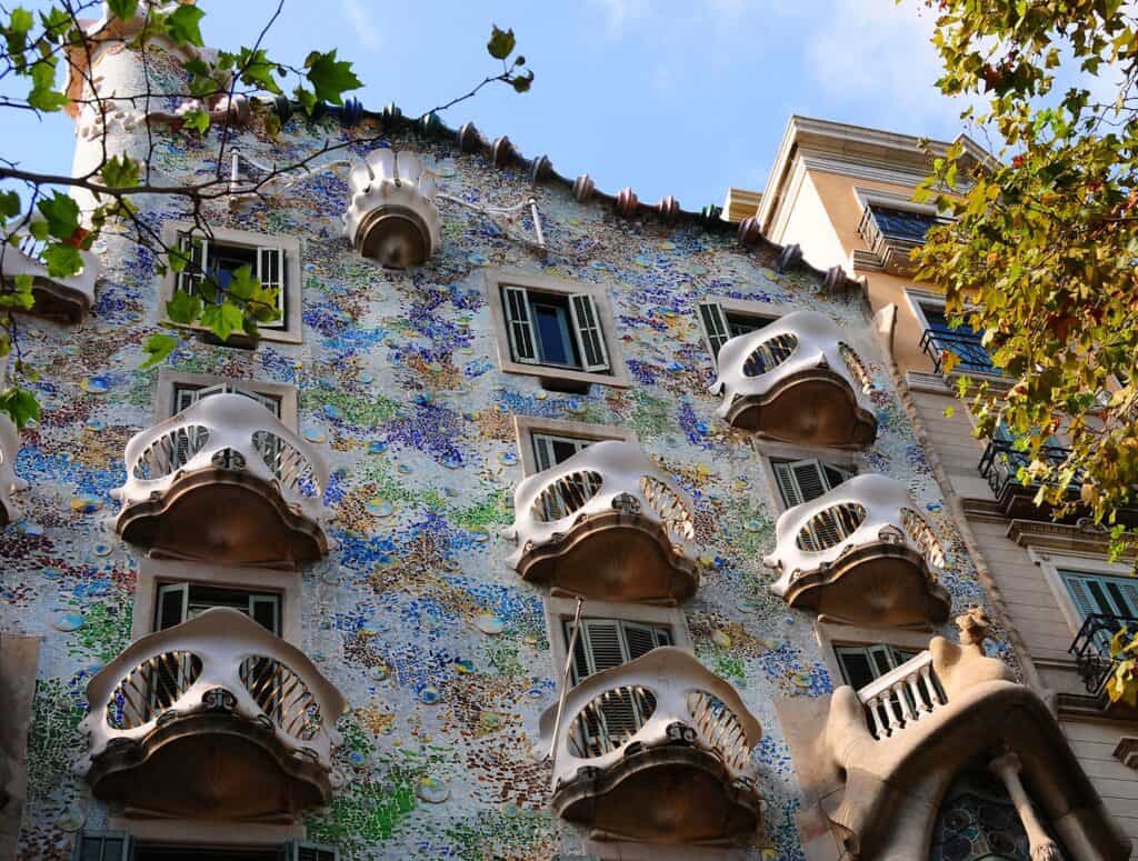 Casa Batlló, a modernist building in Barcelona.