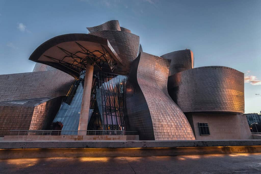 The Guggenheim Museum in Bilbao, Spain.