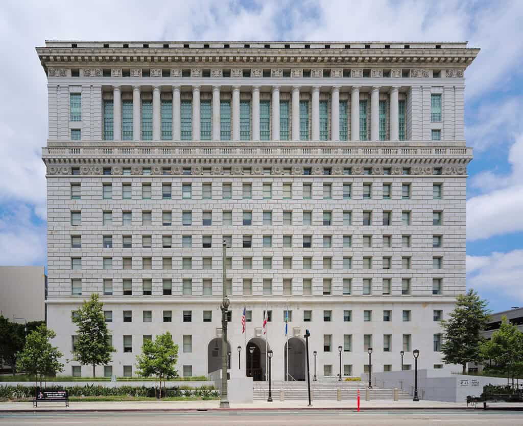 Hall of Justice, historic Beaux-Arts building in Los Angeles