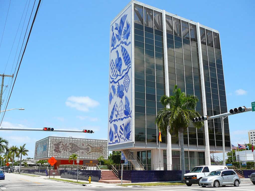 The Bacardi Building in Miami, International Style architecture