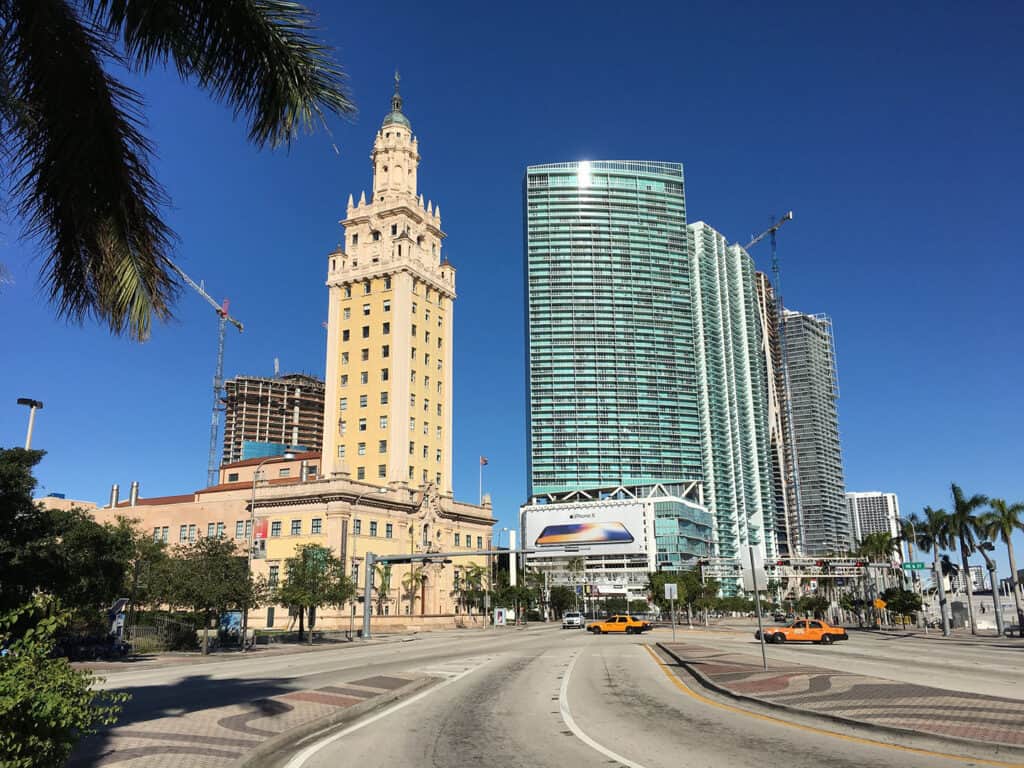 The Freedom Tower in Downtown Miami, historic Mediterranean Revival building