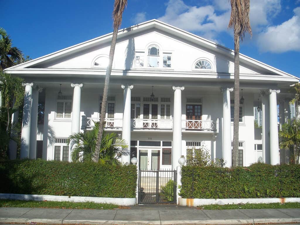 J. W. Warner House in Miami, Neoclassical architecture