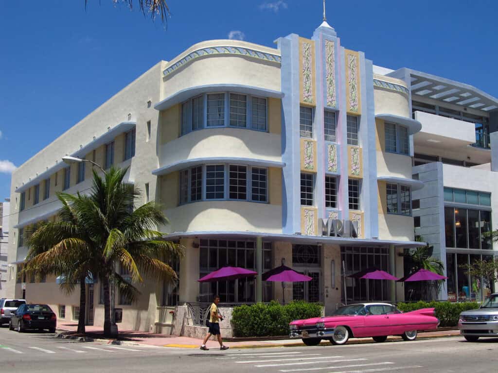 The Miami Beach Architectural District, Art Deco style buildings