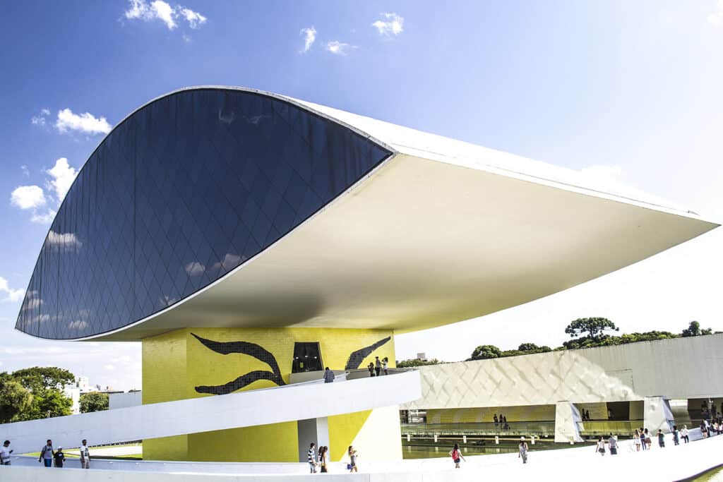 Oscar Niemeyer Museum, futuristic structure in Curitiba