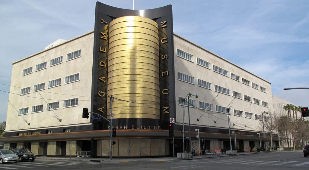 The Saban Building, Streamline Moderne architectural style in Los Angeles