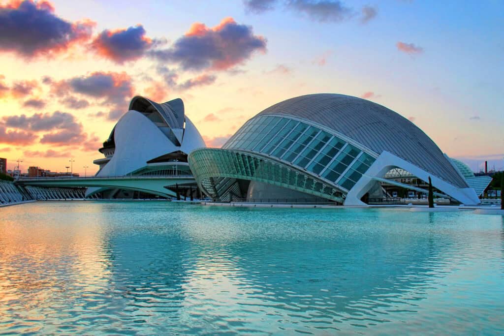 City of Arts and Sciences in Valencia, Spain.