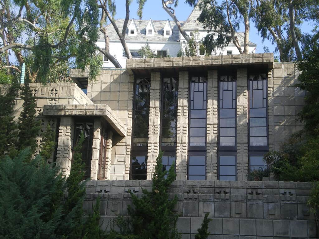 The Storer House, iconic example of Frank Lloyd Wright's architecture