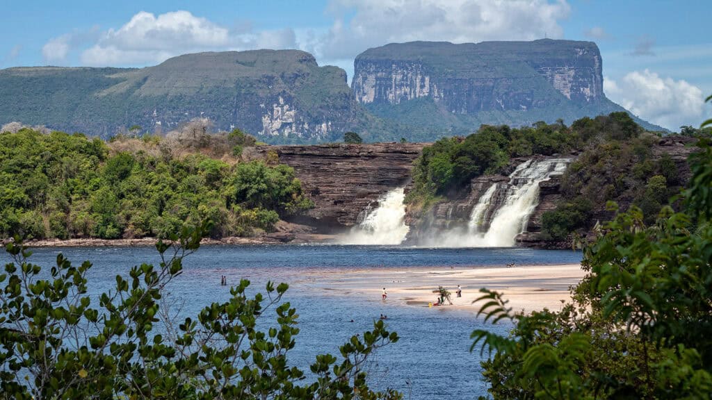 Canaima National Park, Lake Canaima landmark in Venezuela