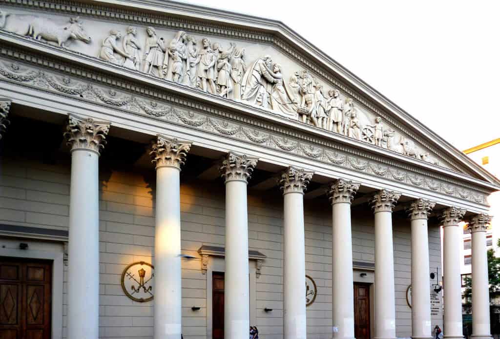 Columns of Buenos Aires Metropolitan Cathedral