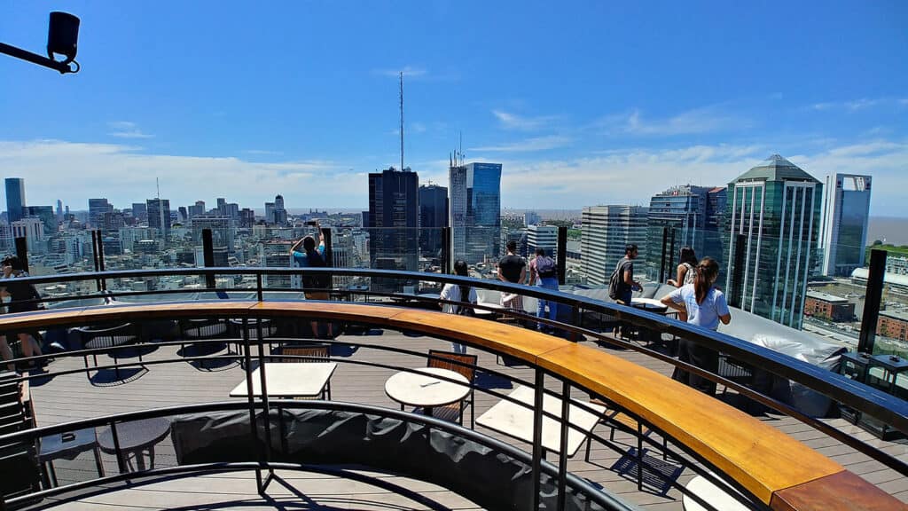 Rooftop view of Buenos Aires from Edificio Comega