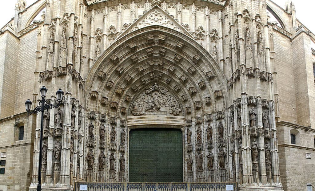 Main portal of Seville Cathedral.