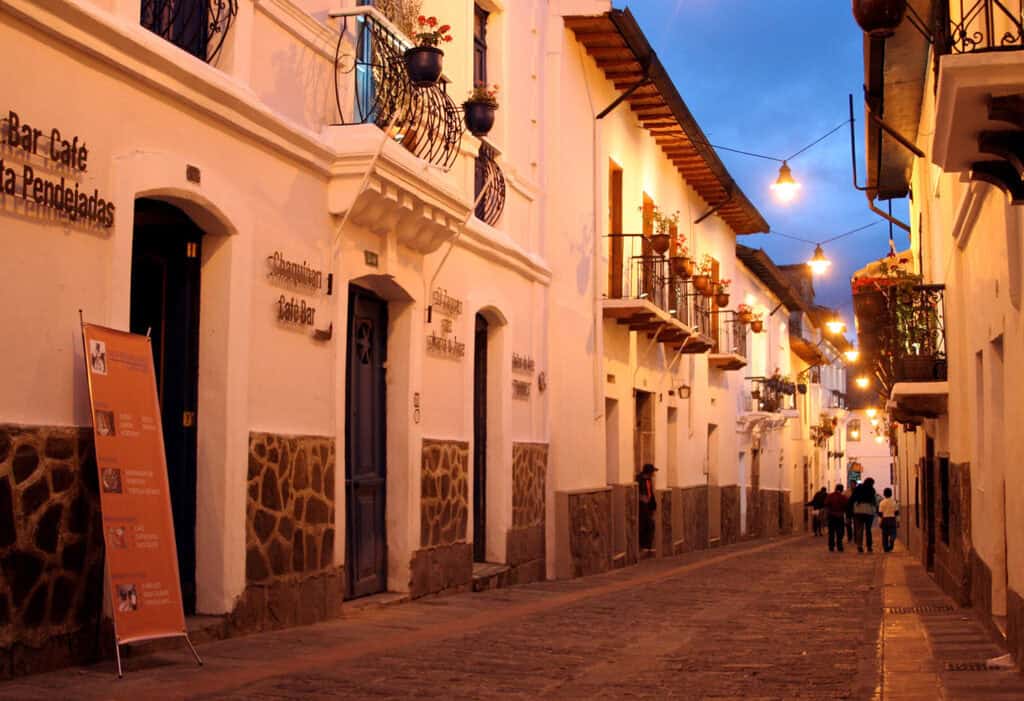 Calle La Ronda, historic street in Quito