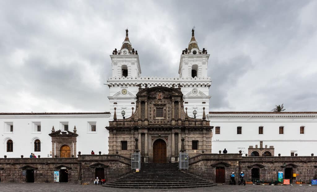 San Francisco Catholic Church, historic architecture in Quito