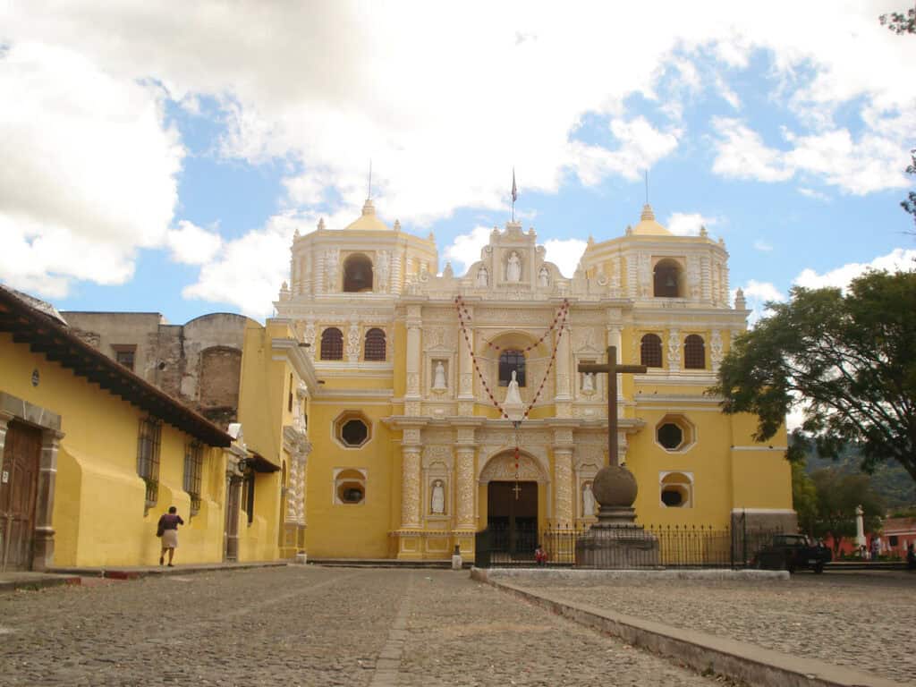 Iglesia La Merced, historic church in Antigua, Guatemala