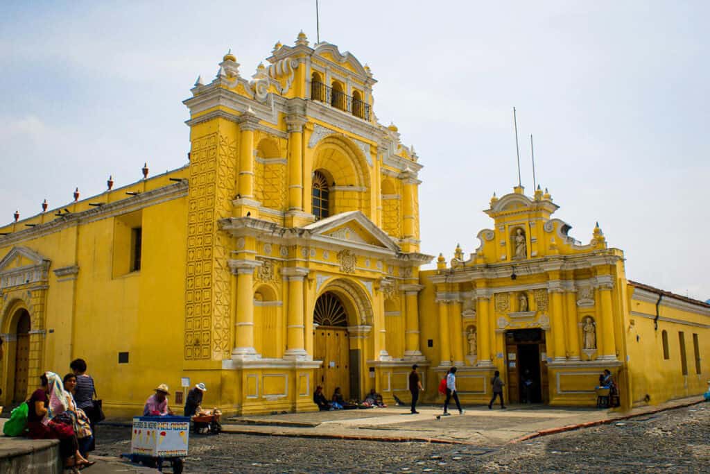 Iglesia La Merced, historic church in Antigua, Guatemala