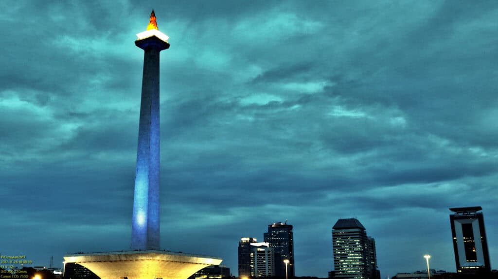 Monas (National Monument) in Jakarta.