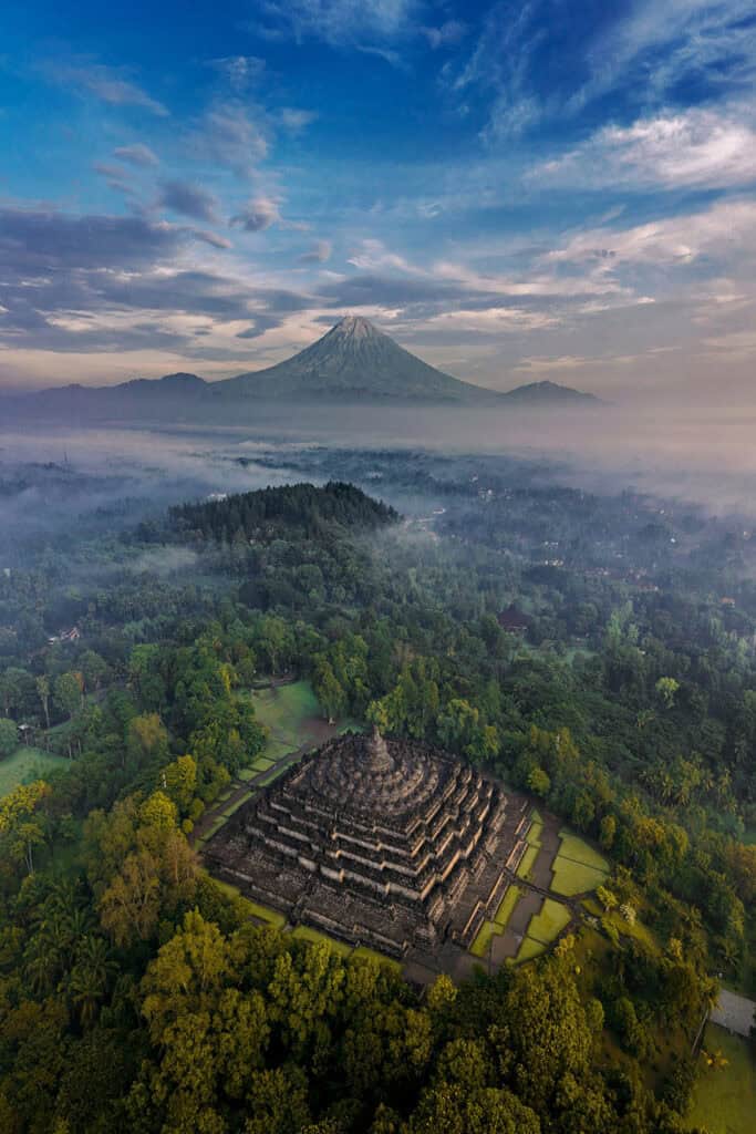 Ancient Borobudur Temple.