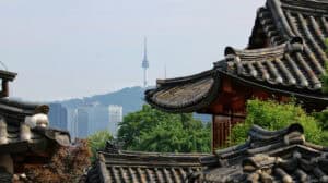 Traditional Bukchon Hanok Village in Seoul, Korea