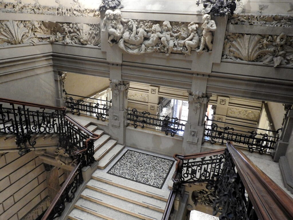 Interior of Palazzo Castiglioni in Milan.