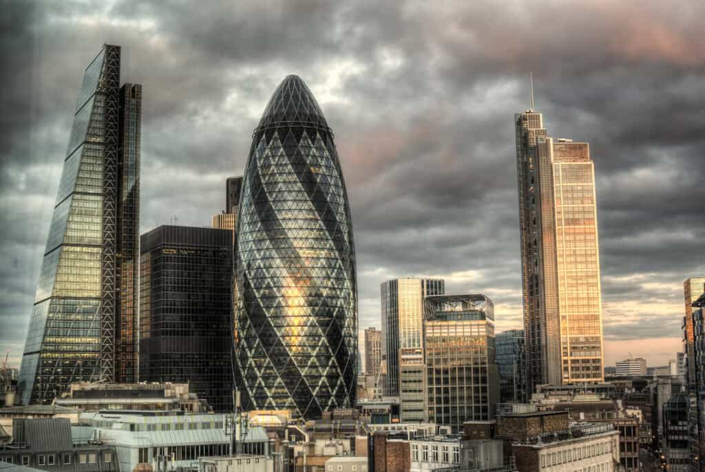 Gherkin, London, modern skyscraper