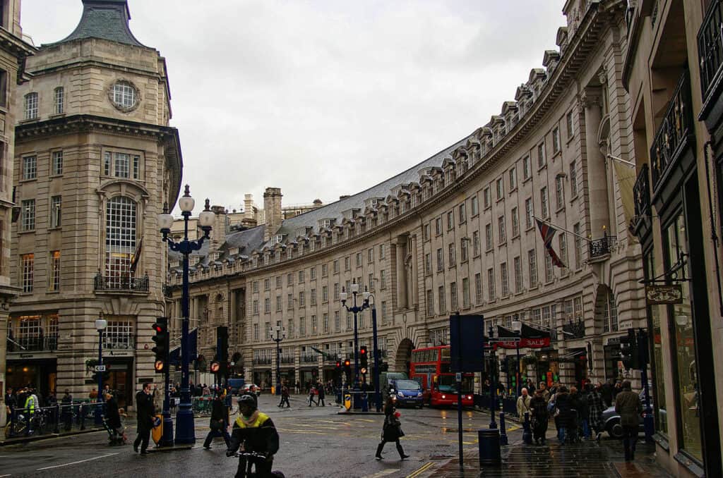 Regency Architecture on Regent Street, London