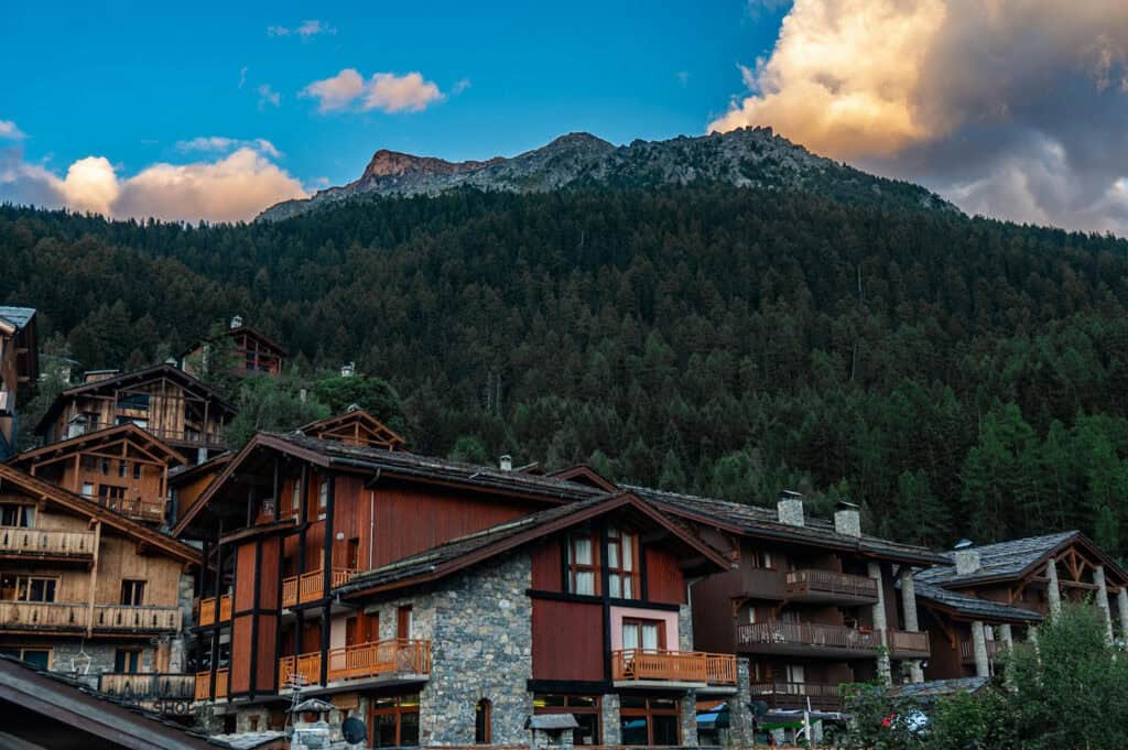 Houses in mountain architecture.