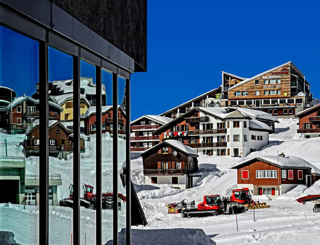 Mountain architecture in Switzerland