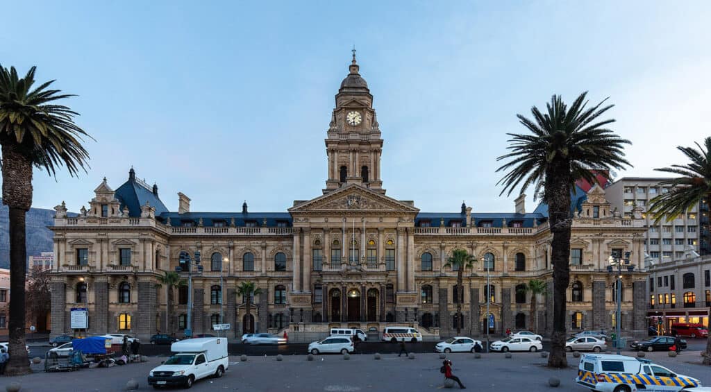 Cape Town City Hall, historic building in South Africa