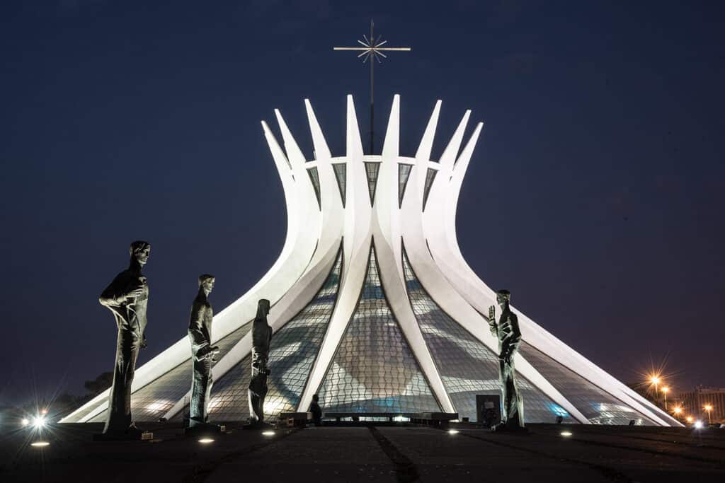 Cathedral of Brasília’s modernist architecture.