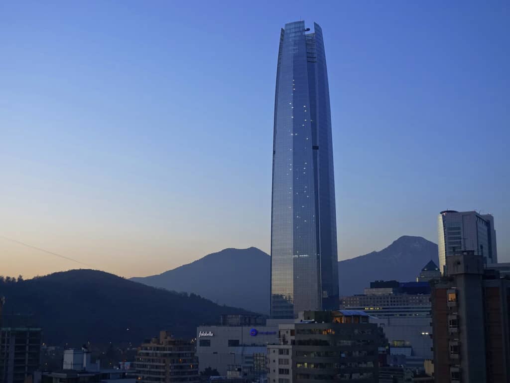 Gran Torre Santiago, the tallest building in South America.