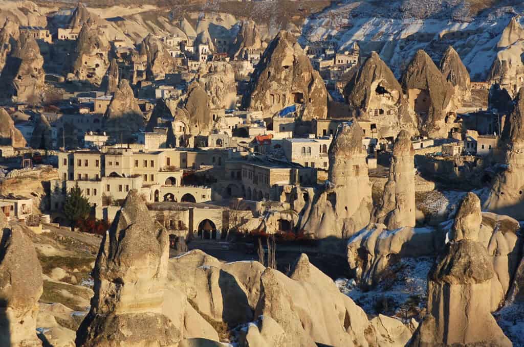 Göreme National Park, rock formations and caves in Cappadocia.