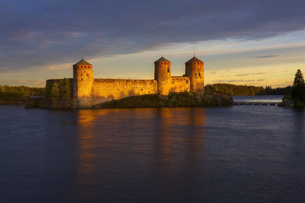 Olavinlinna Castle in Savonlinna, Finland.