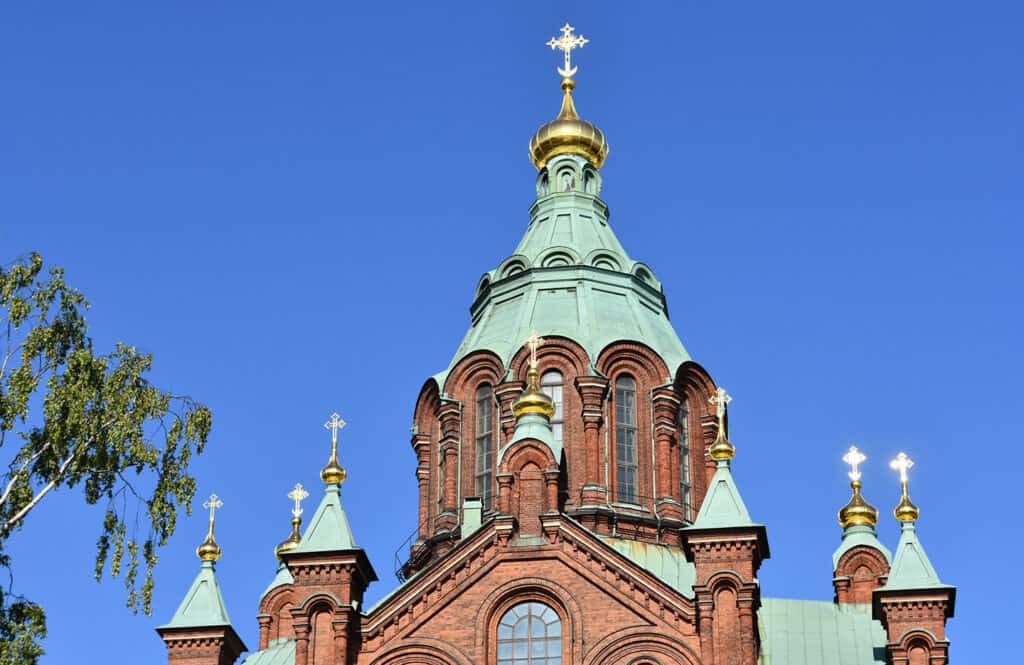 Uspenski Cathedral, an iconic Helsinki landmark.