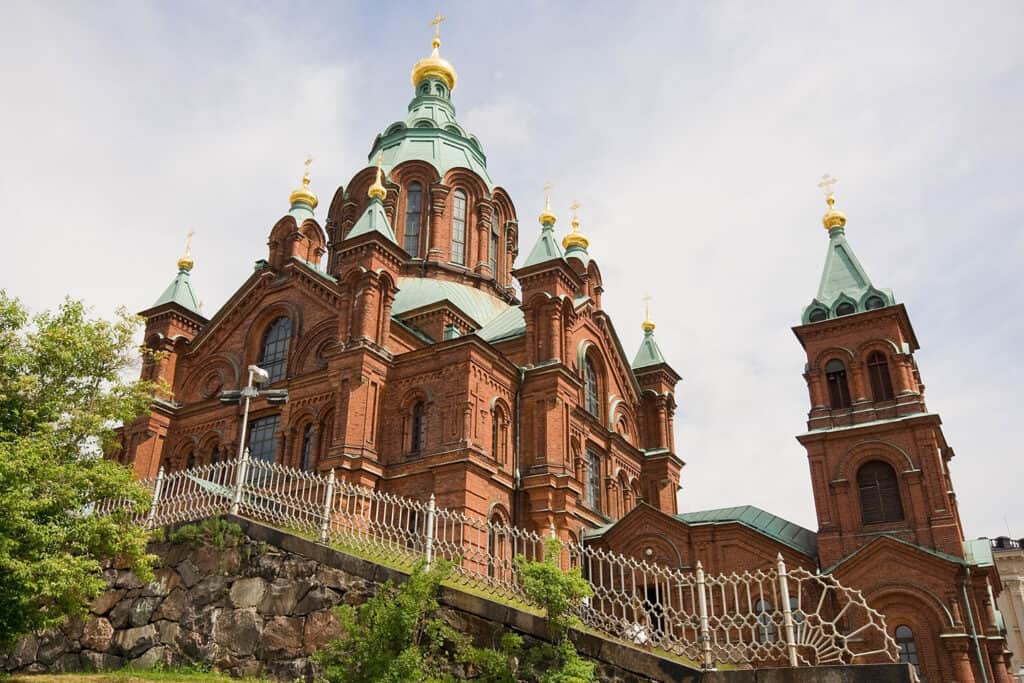 Uspenski Cathedral in Helsinki, Finland.