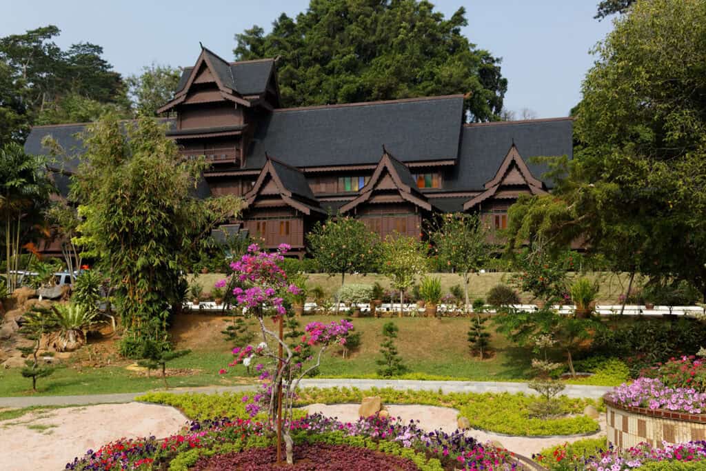 Malacca Sultanate Palace, a replica of a historical Malay palace.