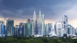 Collage of iconic landmarks in Malaysia.