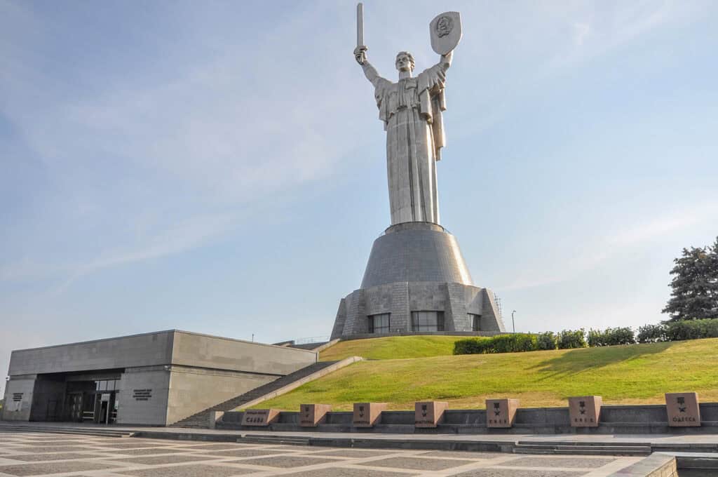 Motherland Monument in Kyiv, Ukraine