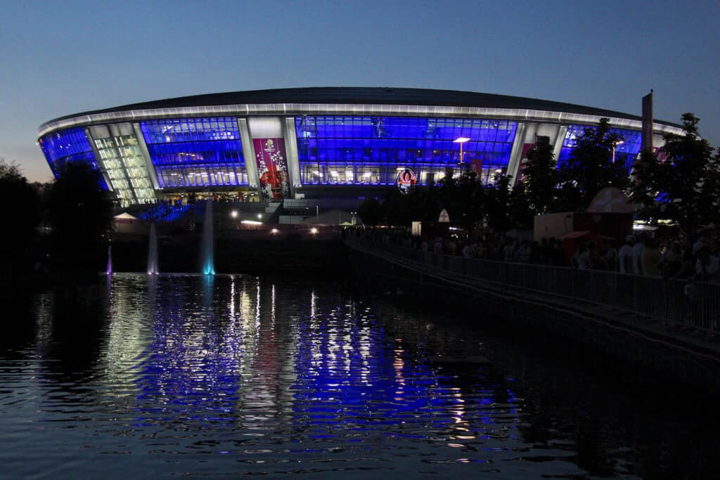 Donbas Arena in Donetsk, Ukraine