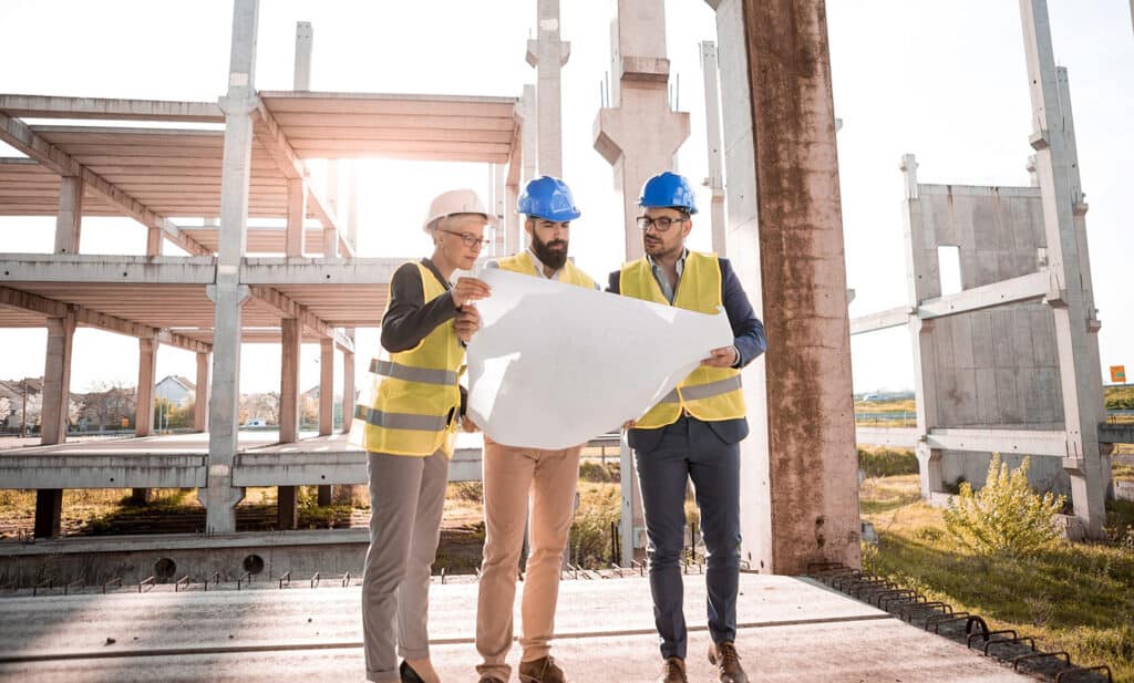 Interior architects focus on the building's structure.