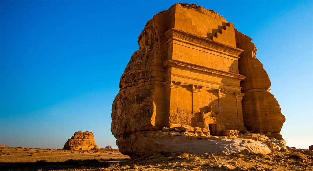 Ancient tombs at Madain Saleh, Saudi Arabia.