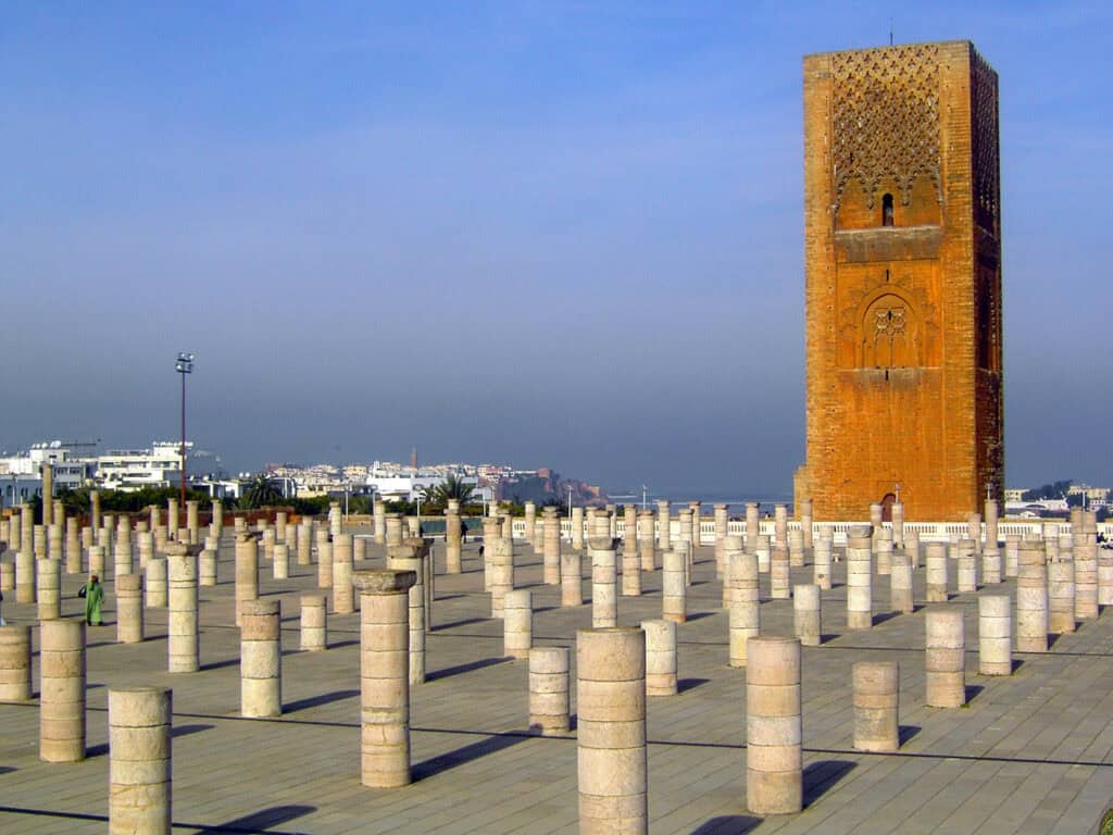 Hassan Tower in Rabat, Morocco