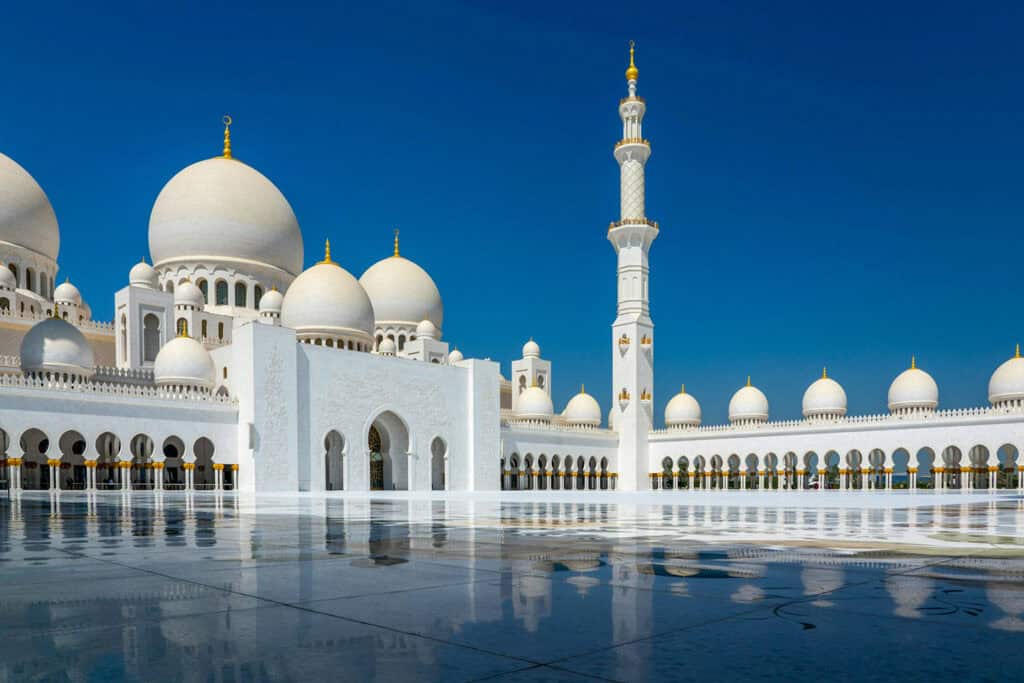 Sheikh Zayed Grand Mosque in Abu Dhabi, UAE