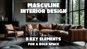 Bold and sophisticated masculine interior design