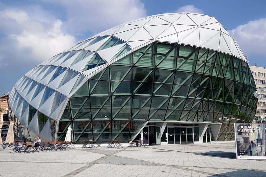 Budapest Whale modern architecture by the Danube