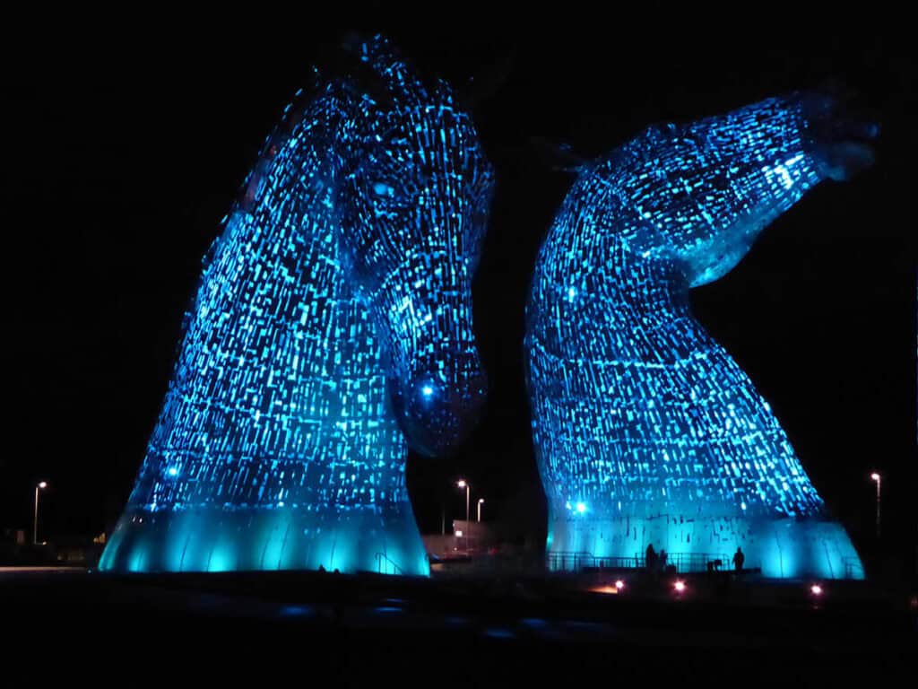 The Kelpies steel horse sculptures Scotland