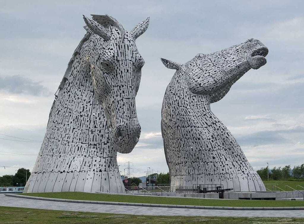 The Kelpies Scotland modern landmark